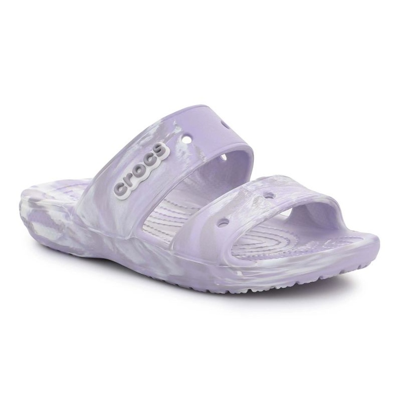 Crocs Classic Marbled Sandal 207701-5PT Flip-Flops weiß 1