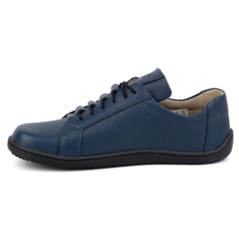 Olivier Minimalistische Barfuß-Lederschuhe für Damen 1242, Marineblau 1