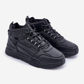 Isolierte Herren-Sneaker Big Star OO174587 HI-POLLY System MID Schwarz 1