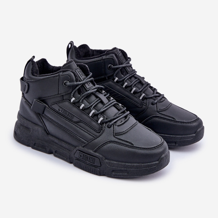 Isolierte Herren-Sneaker Big Star OO174587 HI-POLLY System MID Schwarz 1