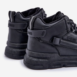 Isolierte Herren-Sneaker Big Star OO174587 HI-POLLY System MID Schwarz 2