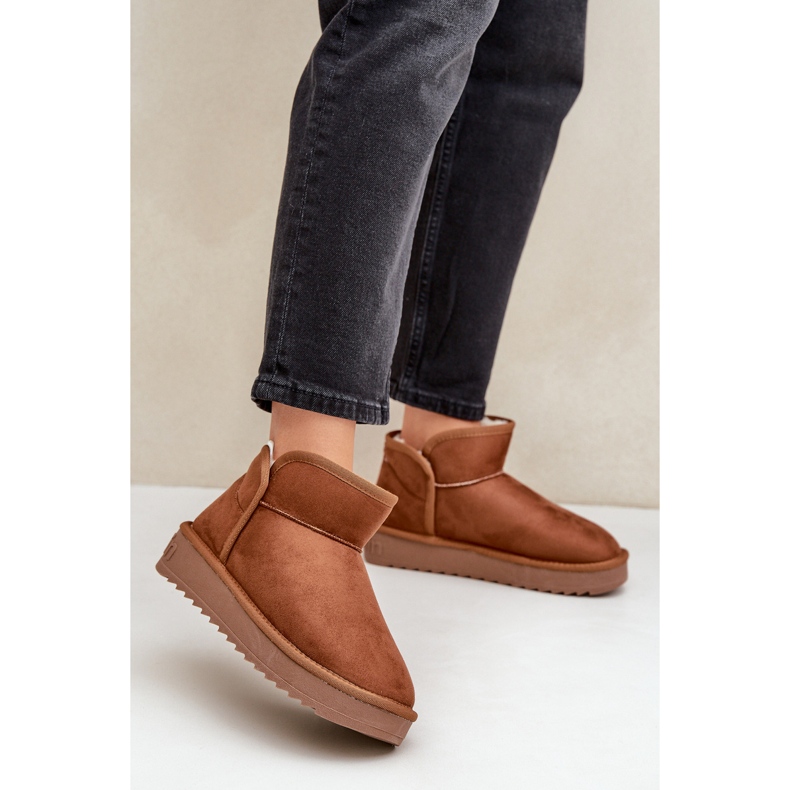 D.Franklin Plateau-Schneestiefel für Damen DFSH370010 Braun 2