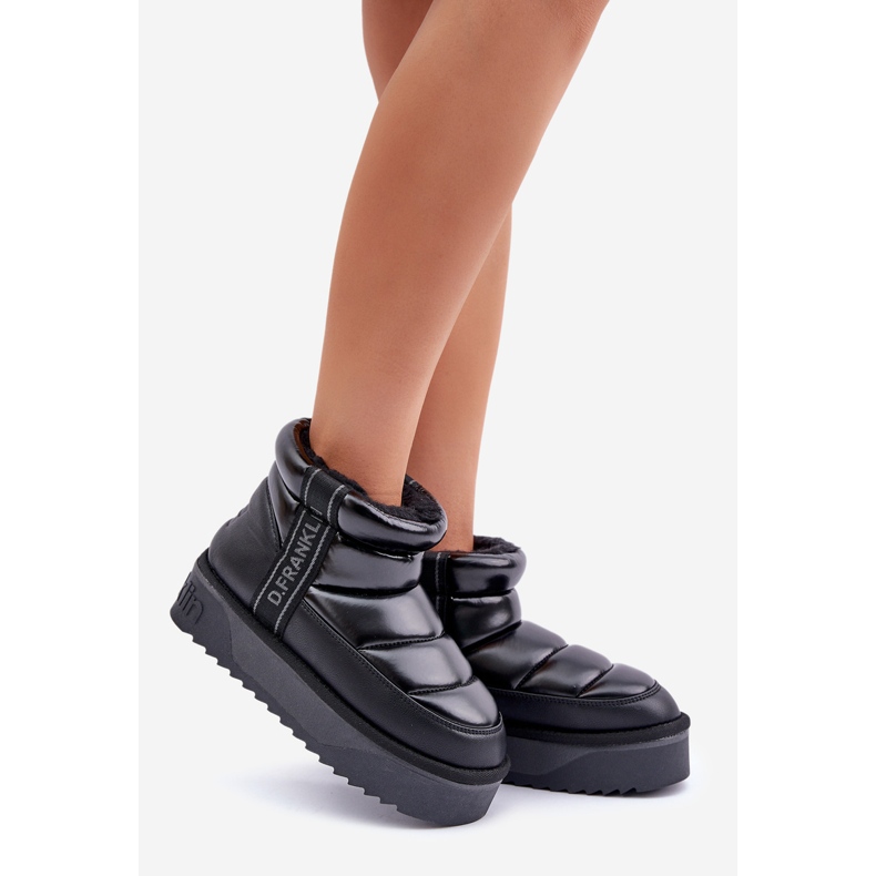 Niedrige Schneestiefel mit dicker Sohle D.Franklin DFSH371011 Schwarz 1