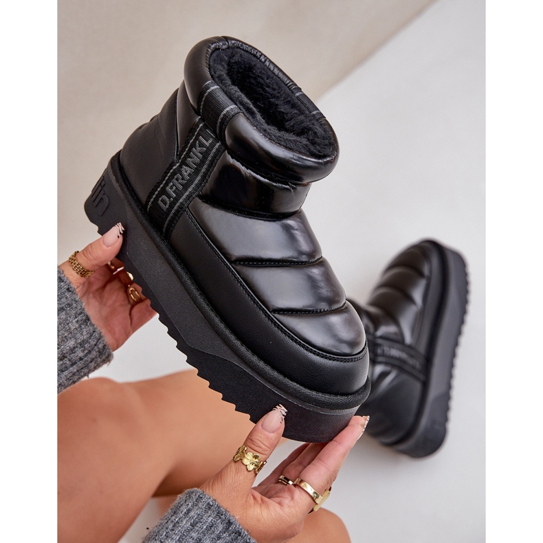 Niedrige Schneestiefel mit dicker Sohle D.Franklin DFSH371011 Schwarz 2