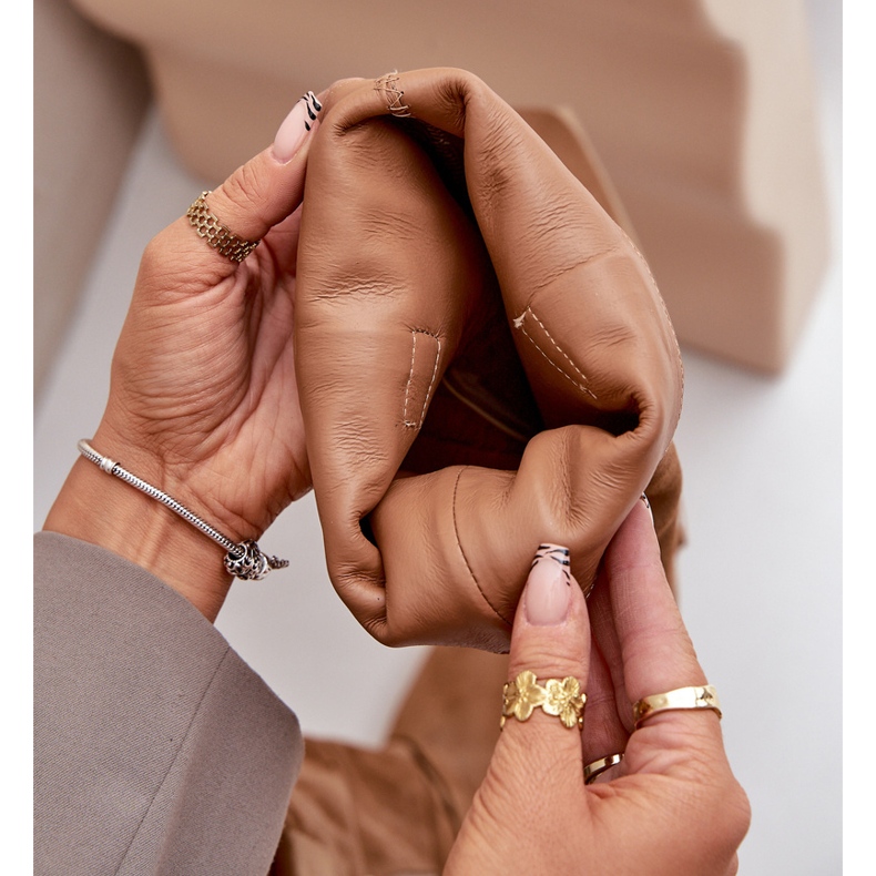 Wildlederstiefel mit niedrigem Absatz und über dem Knie Zazoo 3444/O Kamel braun 2