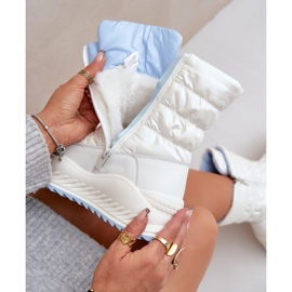 Damen-Schneestiefel Big Star mit Fell OO274A396 Weiß 2