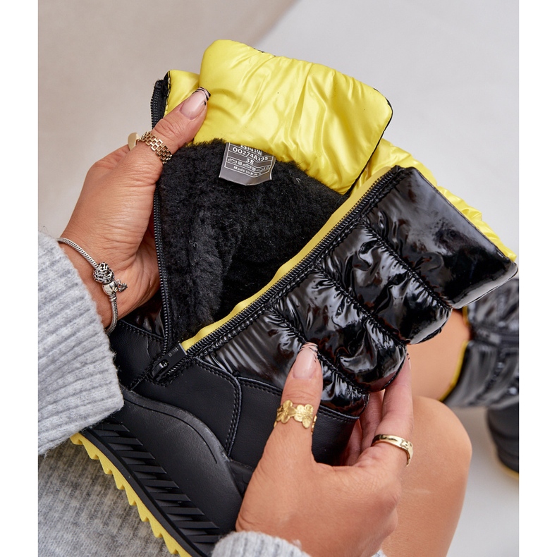 Damen-Schneestiefel Big Star mit Fell OO274A395 Schwarz 2