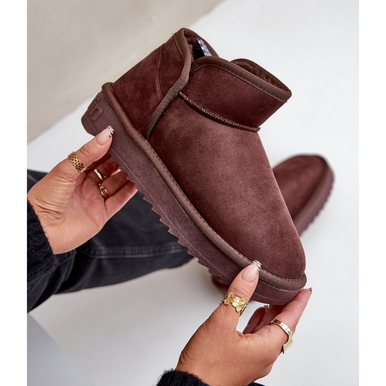 Plateau-Schneestiefel für Damen D.Franklin DFSH370010 Schokolade braun 2