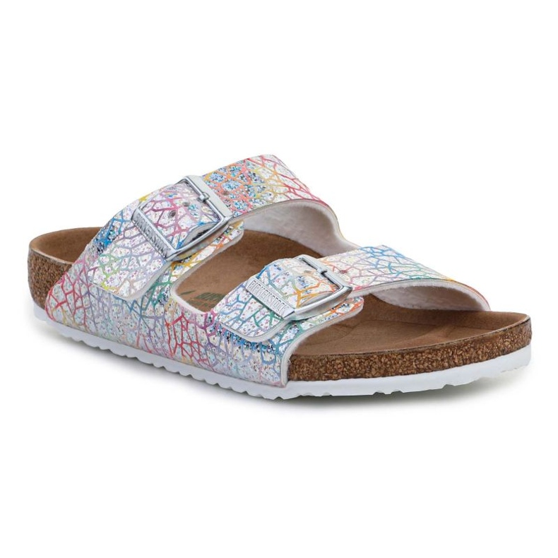 Birkenstock Arizona Kids Flashy Hologram Silver Flip-Flops 1022173 mehrfarbig 1
