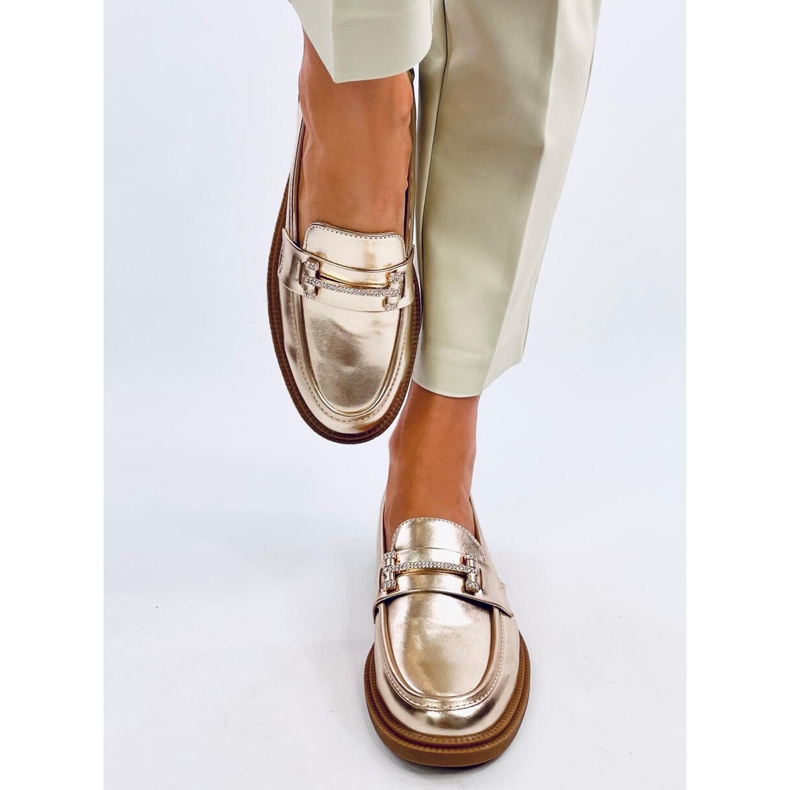 Ferdis Gold Damenmokassins golden 1