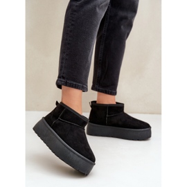 Damen-Schneestiefel mit Fellfutter TL242, schwarz 1