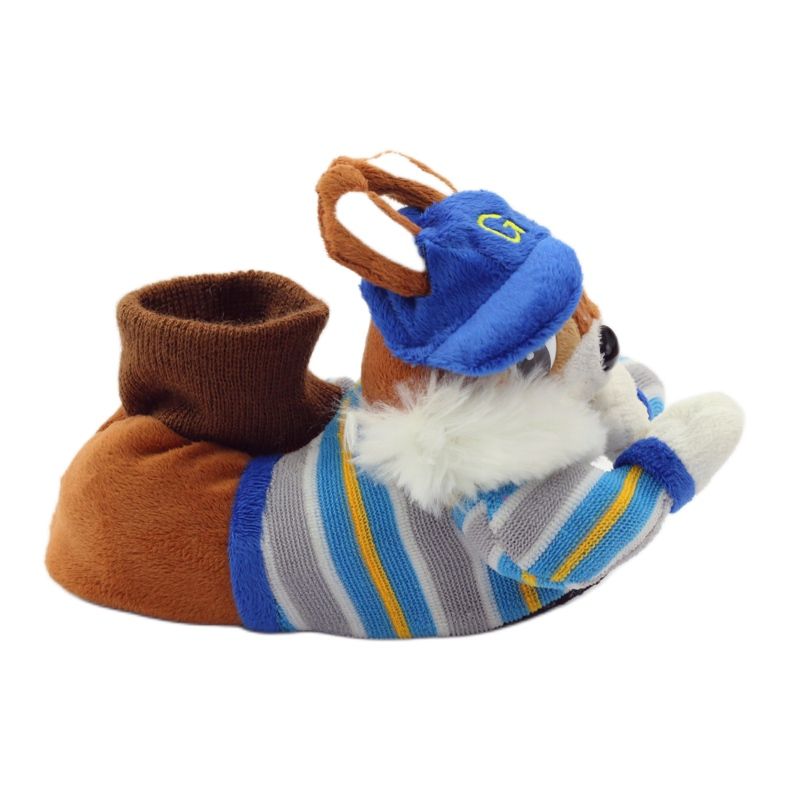American Club Warme amerikanische Eichhörnchenhausschuhe blau braun 1