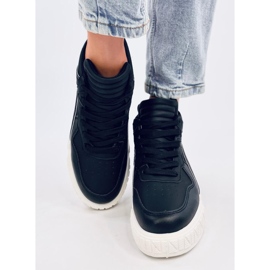 Sportliche High-Top-Sneaker für Damen, schwarz 1