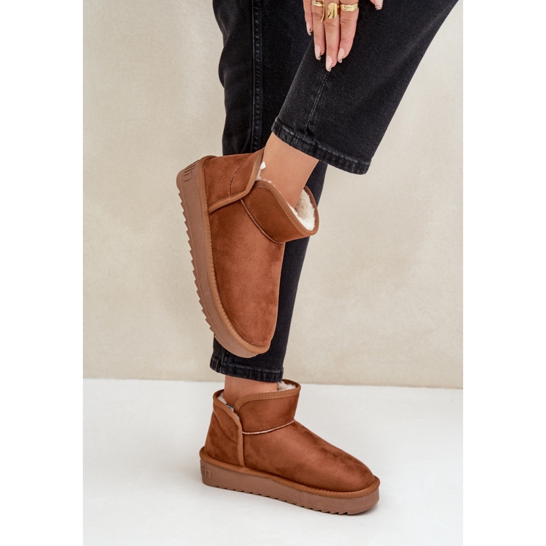 Damen-Schneestiefel mit Fell D.Franklin DFSH370010 braun 1