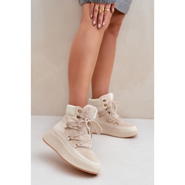 Isolierte Schneestiefel für Damen MD9944-6 Beige 1