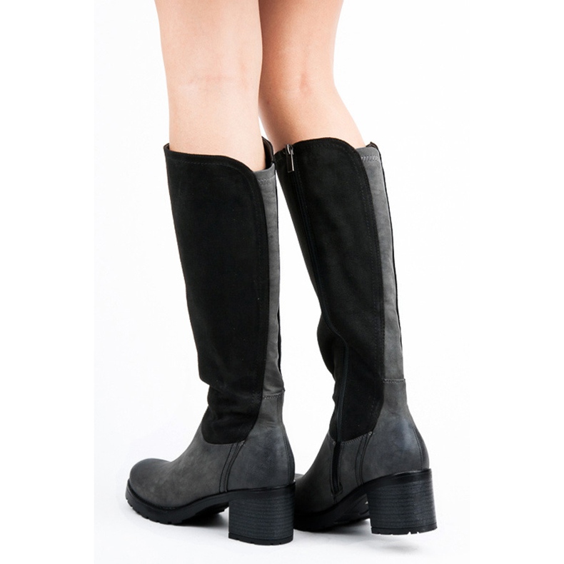 Vinceza Klassische Stiefel mit hohen Absätzen schwarz 2