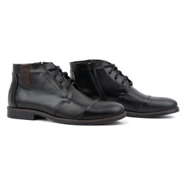 Olivier Herrenleder Winter elegant 282lu schwarze Stiefel 2