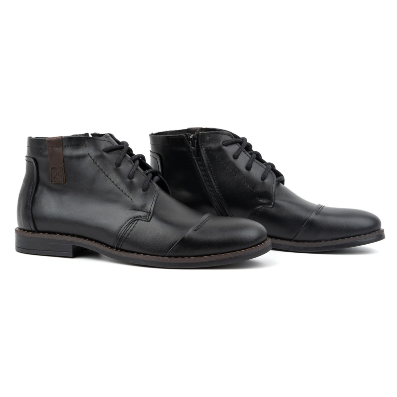 Olivier Herrenleder Winter elegant 282lu schwarze Stiefel 2