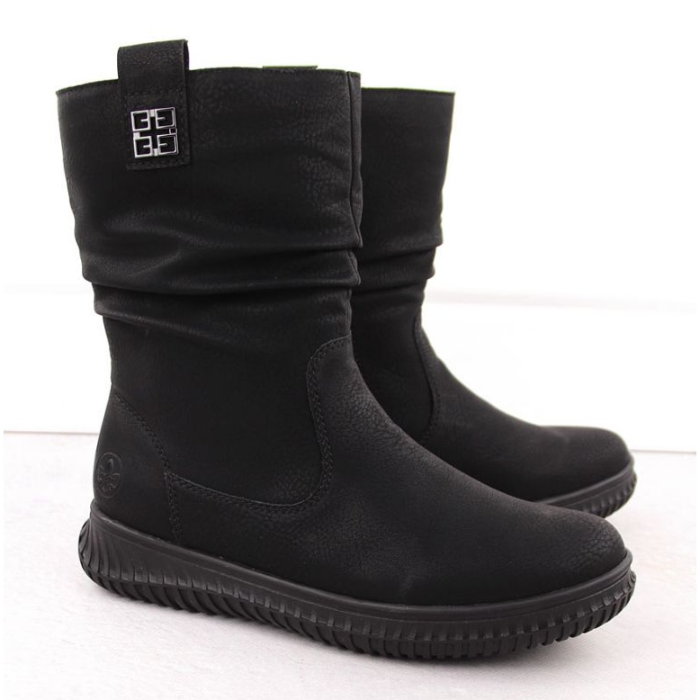 Rieker 74283-00 isolierte Stiefeletten mit Reißverschluss, schwarz 2