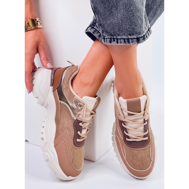 Sneakers, Damen-Sportschuhe, braun 1