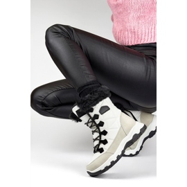 Damen-Schneestiefel mit Fell und Reißverschluss, weiß 9093W 2