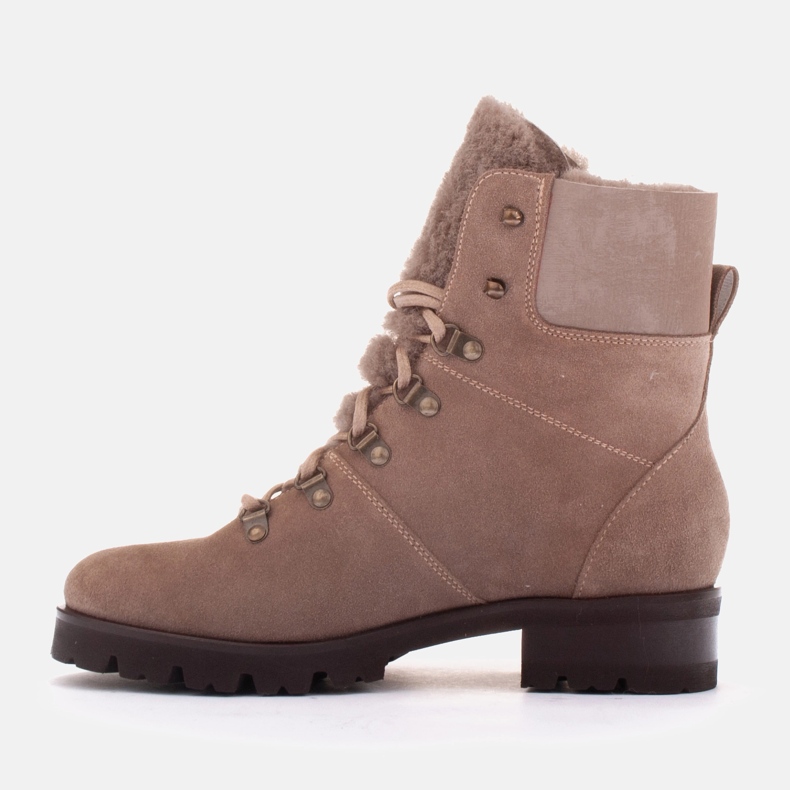 Marco Shoes Mit Wolle isolierte Damenstiefel beige 1