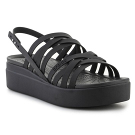 Crocs Brooklyn Strappy Lowwdg Sandalen 206751-001 schwarz 2