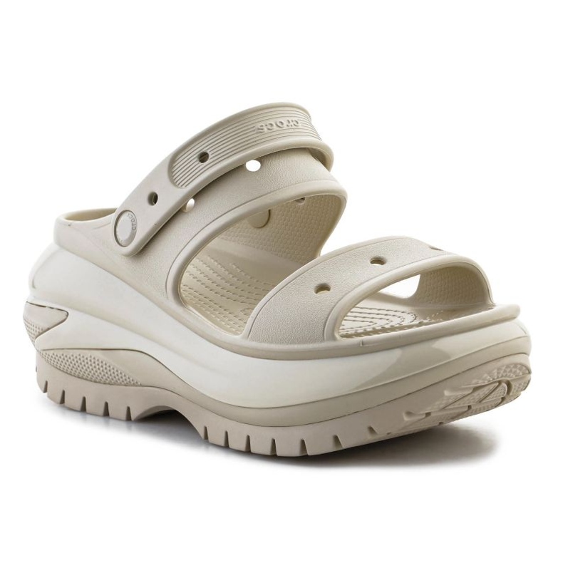 Crocs Mega Crush Sandal 207989-2Y2 Flip-Flops beige 2