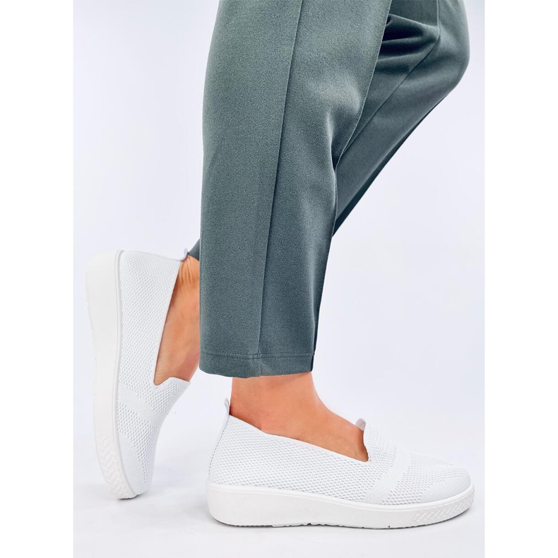 Weiße Sockensneaker für Damen 2