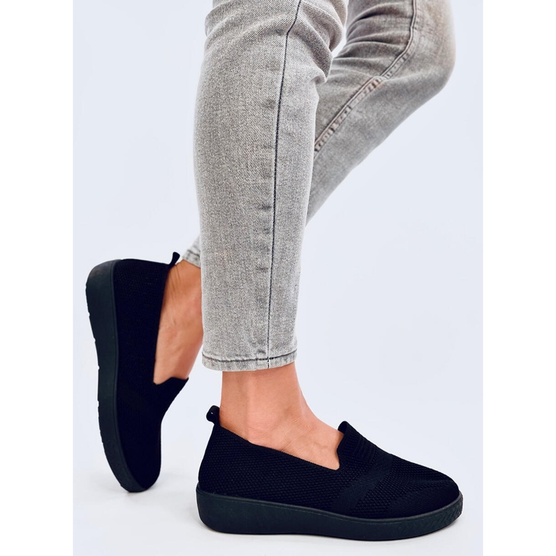 Damen-Sock-Sneaker, schwarz 2