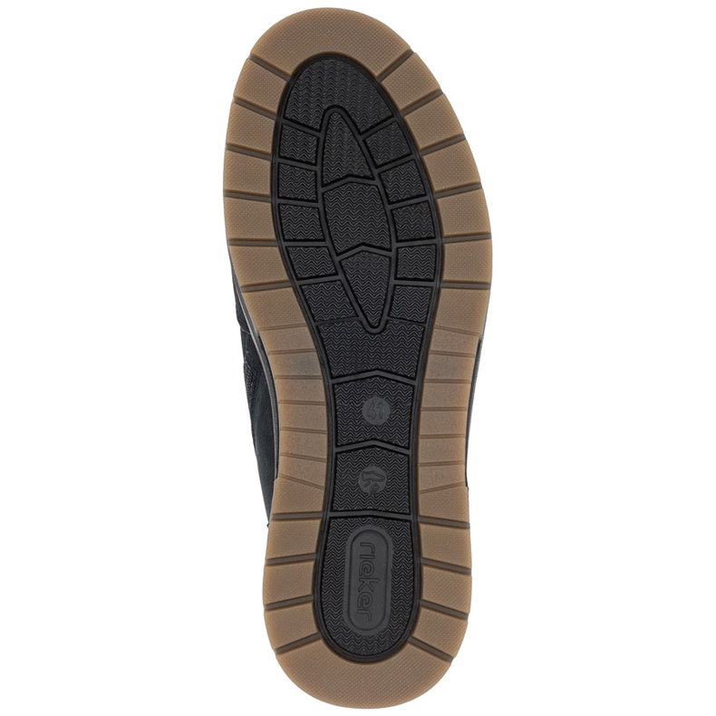 Rieker Wasserdichte, isolierte Herrenstiefeletten aus Leder, Marineblau 32344-14 2