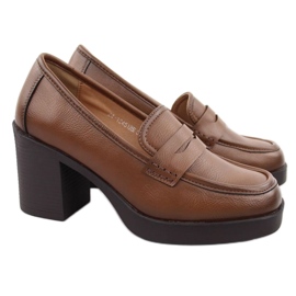 Potocki W 12451 WOL265B Schuhe mit hohen Absätzen braun 2