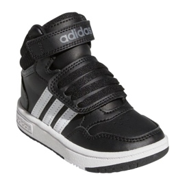 Adidas Hoops Mid Schuhe mit Klettverschluss GW0408 Sportschuhe, schwarz 1
