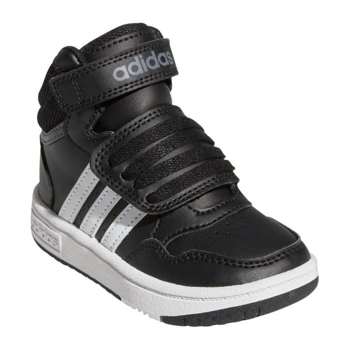 Adidas Hoops Mid Schuhe mit Klettverschluss GW0408 Sportschuhe, schwarz 1