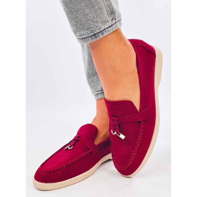 Damen-Loafer in Weinrot 1