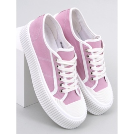 Lila Plateau-Sneaker für Damen 2