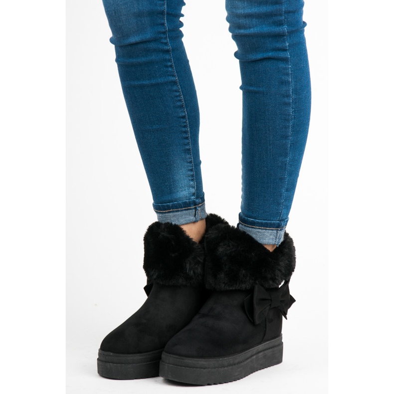 Vices Schneeschuhe auf der Plattform schwarz 1