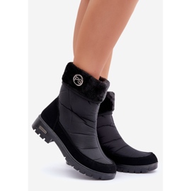 Modische isolierte Schneestiefel für Damen Progress PROGJ-21-13 Schwarz 1