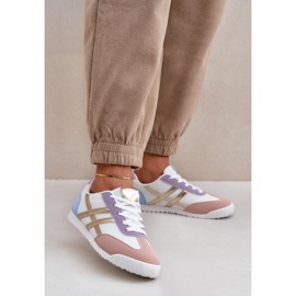 Niedrige Damen-Sneakers, mehrfarbig weiß 2