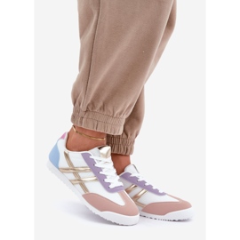 Niedrige Damen-Sneakers, mehrfarbig weiß 1