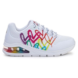 Skechers Uno 2 Schuhe - Floating Love 155521-WHT weiß 5