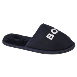 Boss-Logo-Hausschuhe J29312-849 blau 4