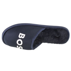 Boss-Logo-Hausschuhe J29312-849 blau 6