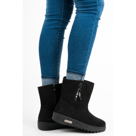 Super Me Schneestiefel mit Reißverschluss schwarz 1