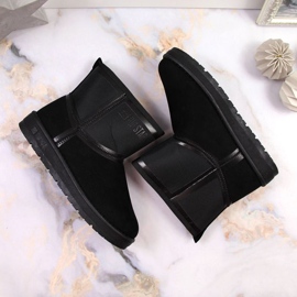 Schwarze Schneestiefel auf der Plattform Big Star W INT1751B 5