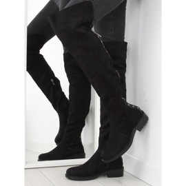 Schwarze Stiefel für Frauen AE63P Schwarz 1