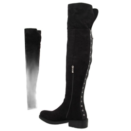 Schwarze Stiefel für Frauen AE63P Schwarz 2