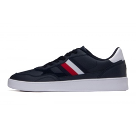 Tommy Hilfiger Court Cupsole Retro Lth Stripes Schuhe M FM0FM04828 DW5 blau 4