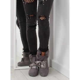 Graue Schneestiefel Trapper GF-179 grau 2