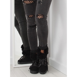 Schwarze Schneestiefel von GF-179 schwarz 2